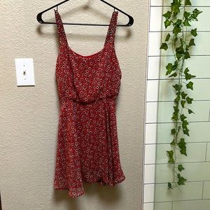 Red floral dress from Urban Outfitters